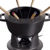 STAUB Service à fondue fonte d'acier Ø 20 cm 26,5x20,7x11,6 cm 2,35 L