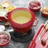 STAUB Service à fondue fonte d'acier Ø 18 cm 24,3x18,7x10 cm 1,65 L Discount