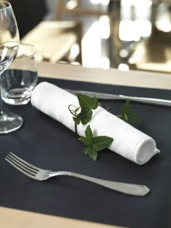 Serviette blanc non tissé 48x48 cm Elegance Lily (40 pièces) - DUNI Discount