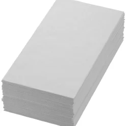 DUNI Serviette blanc non tissé 48x48 cm pliée en 8 Airlaid (60 pièces) New