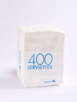 Aucune Serviette blanc ouate de cellulose 30x30 cm (400 pièces) Sale