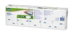 TORK Serviette blanc ouate de cellulose 21,6x33 cm (500 pièces) Hot