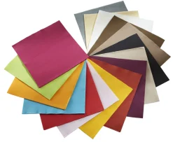 Serviette bleu lagon ouate de cellulose 38x38 cm Lisah (50 pièces) - PRO.MUNDI