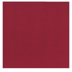 DUNI Serviette bordeaux non tissé 40x40 cm Bio soft (60 pièces)