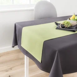 DENANTES Serviette carré gris polyester Signature Clearance