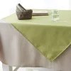 SONOLYS Serviette carré marron polyester Demilys