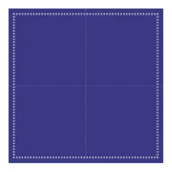 EARTH ESSENTIALS Serviette cocktail carré bleu coton 20x20 cm Oxstal (1000 pièces)