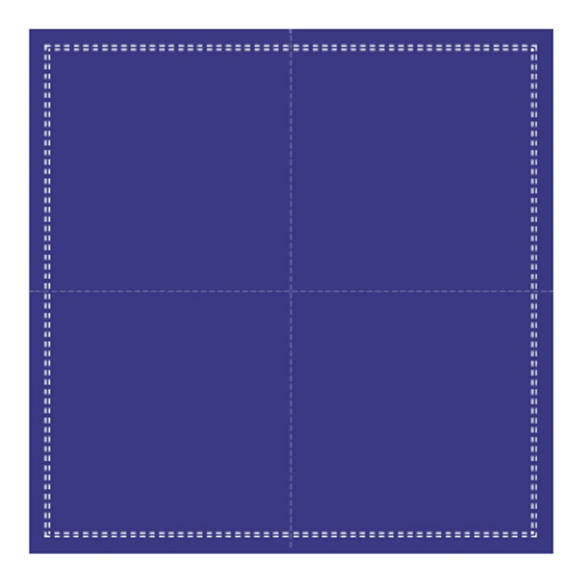 EARTH ESSENTIALS Serviette cocktail carré bleu coton 20x20 cm Oxstal (1000 pièces)