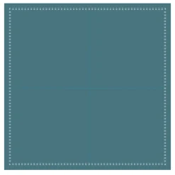EARTH ESSENTIALS Serviette cocktail carré bleu canard coton 20x20 cm Oxstal (1000 pièces) Outlet