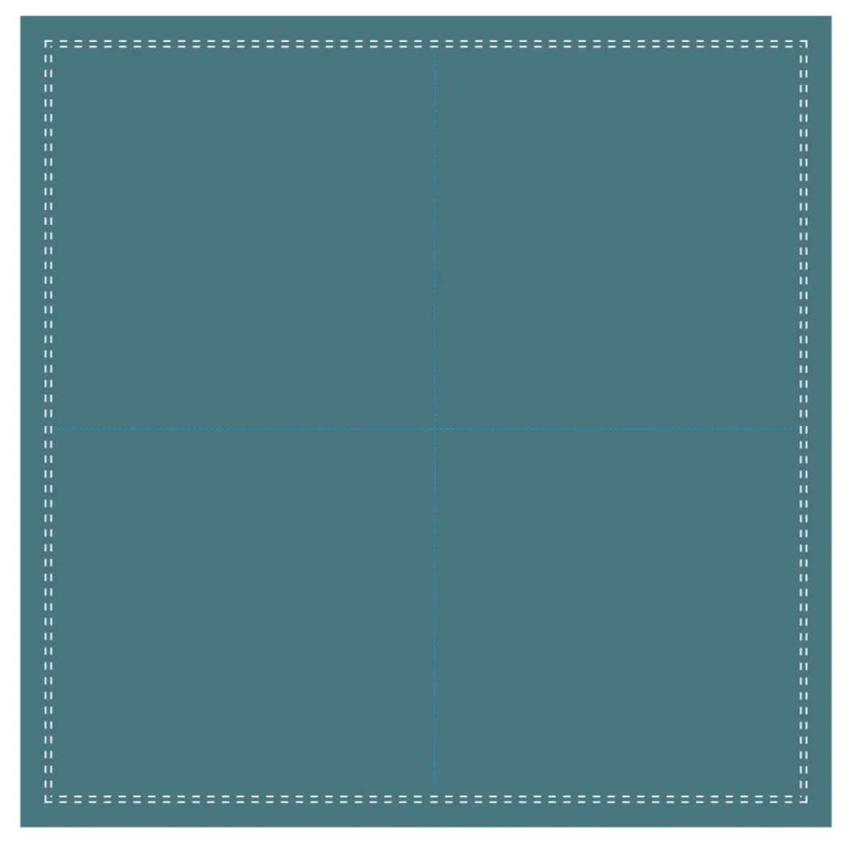 EARTH ESSENTIALS Serviette cocktail carré bleu canard coton 20x20 cm Oxstal (1000 pièces) Outlet
