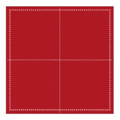 Serviette cocktail carré rouge coton 20x20 cm Oxstal (1000 pièces) - EARTH ESSENTIALS Sale