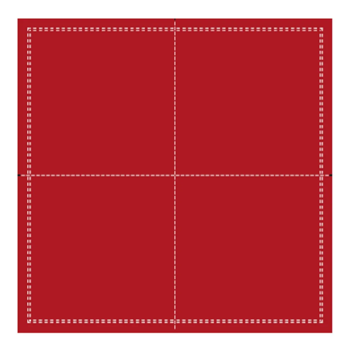 Serviette cocktail carré rouge coton 20x20 cm Oxstal (1000 pièces) - EARTH ESSENTIALS Sale