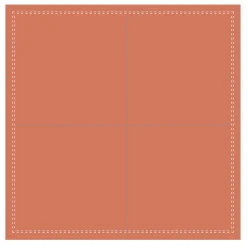 Serviette cocktail carré terracotta coton 20x20 cm Oxstal (1000 pièces) - EARTH ESSENTIALS Online