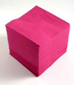 MANUFACTURE DE L'EPHEMERE Serviette fuschia ouate de cellulose 20x20 cm (100 pièces) Outlet