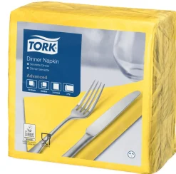 TORK Serviette jaune ouate de cellulose 39x39 cm (150 pièces) Outlet