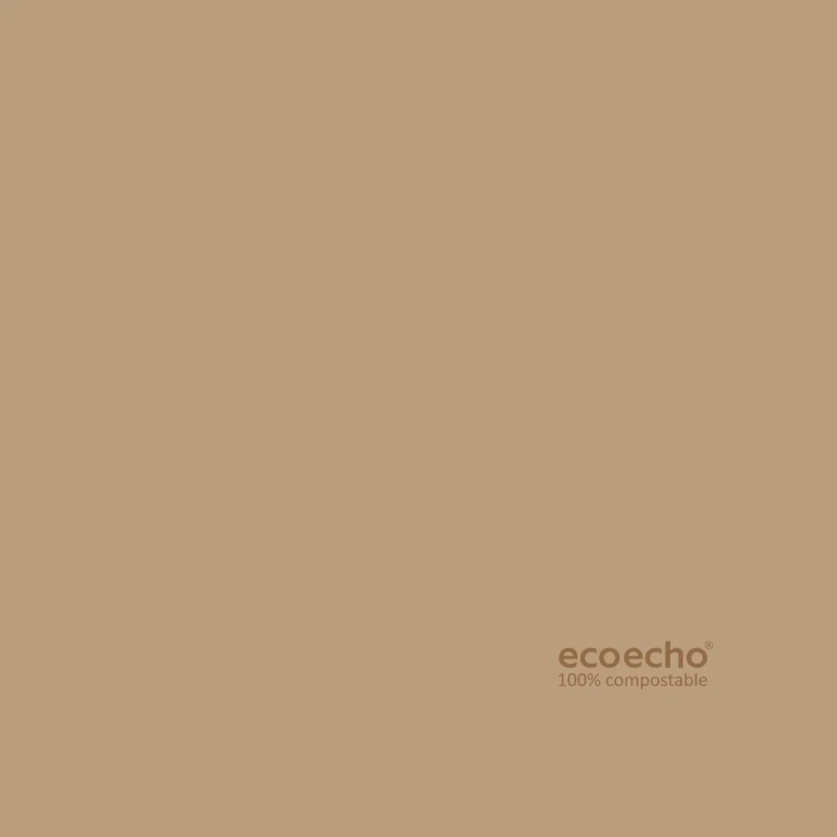 Serviette marron non tissé 40x40 cm Bio soft (60 pièces) - DUNI