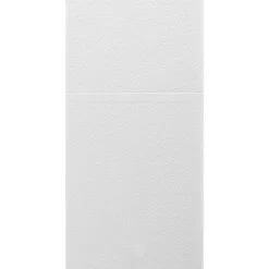 ESSENTIALS COLLECTION Serviette rond blanc non tissé 40x32 cm pliée en 8 Basik Soft (50 pièces) Clearance