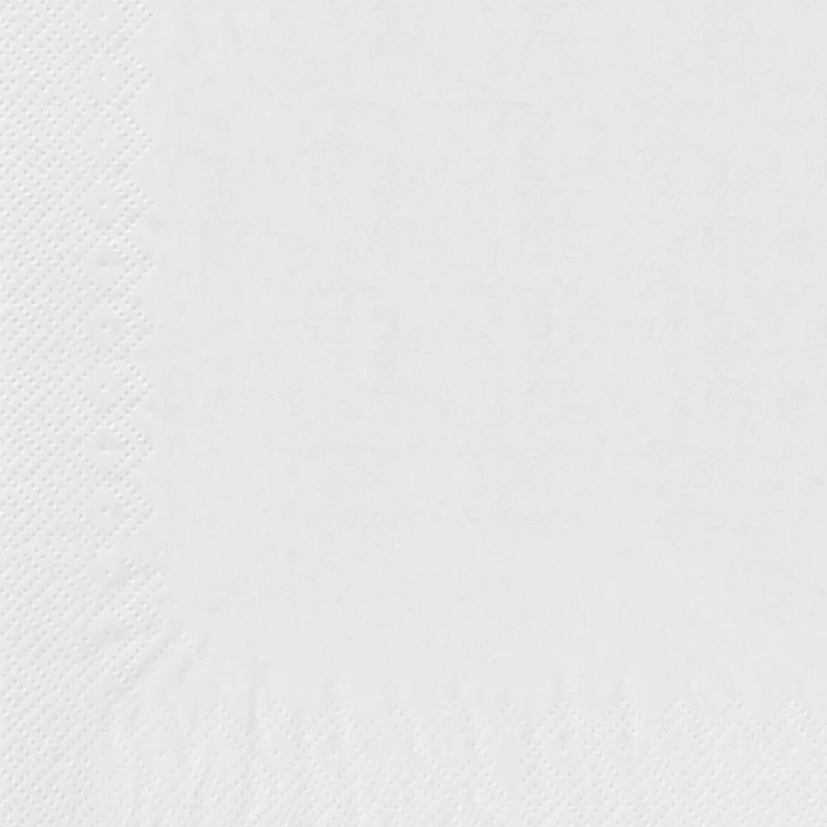 ESSENTIALS COLLECTION Serviette rond blanc ouate de cellulose 30x30 cm Basik Soft (200 pièces) Clearance