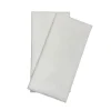 ESSENTIALS COLLECTION Serviettes rond blanc non tissé 40x40 cm pliée en 8 Basik Soft (50 pièces) New