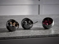 Set de 3 coupelles boule inox noir Ø 8 cm 7 cm 0,1 L Sphere - APS