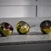 Set de 3 coupelles boule inox or Ø 8 cm 7 cm 0,1 L Sphere - APS New