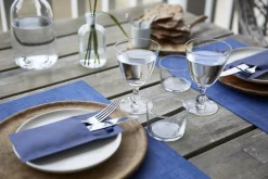 DUNI Set de table bleu silicone 45x30 cm (6 pièces) Discount
