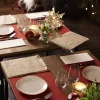 Set de table bordeaux non tissé 30x43 cm Evolin (70 pièces) - DUNI