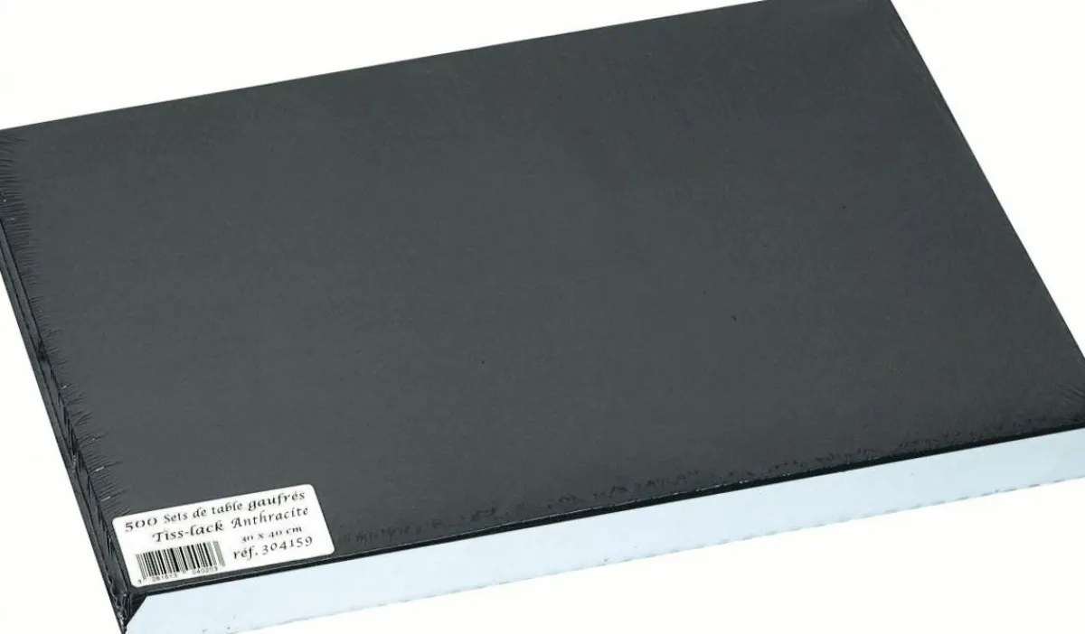 COGIR Set de table gris anthracite papier 30x40 cm Tisslack (500 pièces) Outlet