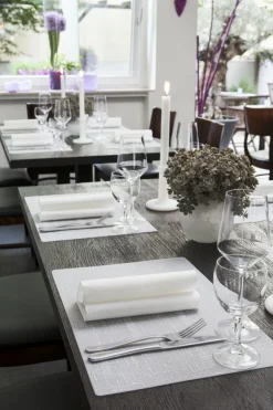 Set de table gris silicone 45x30 cm (6 pièces) - DUNI Online
