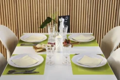 DUNI Set de table kiwi non tissé 30x40 cm Linnea (100 pièces) New
