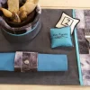 Set de table rectangulaire gris PVC Sonoclean - SONOLYS Online