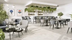 Set de 2 tables d'intérieur noir Maryne - FLEXMOB