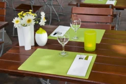 Set de table vert silicone 45x30 cm (6 pièces) - DUNI Hot