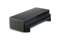 MEALPLAK Set 3 présentoirs résine Nacryl® gris 49,5x19,5x12 cm Outlet