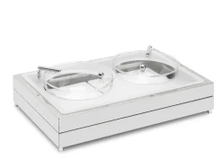 ZEPE Set réfrigéré avec 2 bols et couvercles inox 58x37x18 cm Fantasy Hot