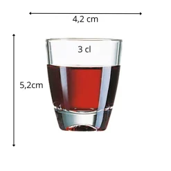Shooter rond verre 3 cl Gin - ARCOROC Hot