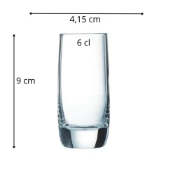 Shooter verre cristallin 6 cl Vigne - CHEF & SOMMELIER