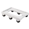 Socle 6 roues axe inox plastique 61x41,4x13,5 cm 250 kg plate_length 41,4 cm ABS - GILAC