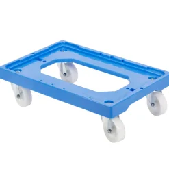 Socle 4 roues pivotantes chape acier plastique 61x41,4x13,5 cm 250 kg plate_length 41,4 cm ABS - GILAC Online