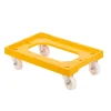 GILAC Socle 4 roues pivotantes chape acier plastique 61x41,4x13,5 cm 250 kg plate_length 41,4 cm ABS Outlet
