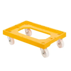 GILAC Socle 4 roues pivotantes chape acier plastique 61x41,4x13,5 cm 250 kg plate_length 41,4 cm ABS Outlet