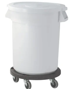 RUBBERMAID Socle rouleur plastique noir Ø 46 cm 16,8 cm Sans couvercle Brute Online