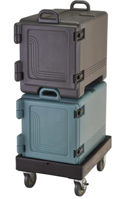 Socle rouleur sans poignée plastique 65,5x49x26,5 cm - CAMBRO
