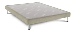 DUNLOPILLO Sommier à latte fixe 1 cadre ferme 190x140x15 cm grège Tradisom Outlet