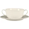 Soucoupe pour tasse à déjeuner rond blanc porcelaine bone china Ø 17 cm Bravura - RAK Sale