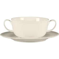 Soucoupe pour tasse à déjeuner rond blanc porcelaine bone china Ø 17 cm Bravura - RAK Sale