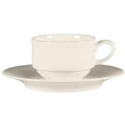 Soucoupe pour tasse à expresso rond blanc porcelaine bone china Ø 11,9 cm Bravura - RAK Discount