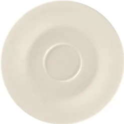 Soucoupe pour tasse à expresso rond blanc porcelaine bone china Ø 11,9 cm Bravura - RAK Discount