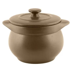RAK Soupière avec couvercle marron porcelaine vitrifiée Ø 10,8 cm Genesis Sale