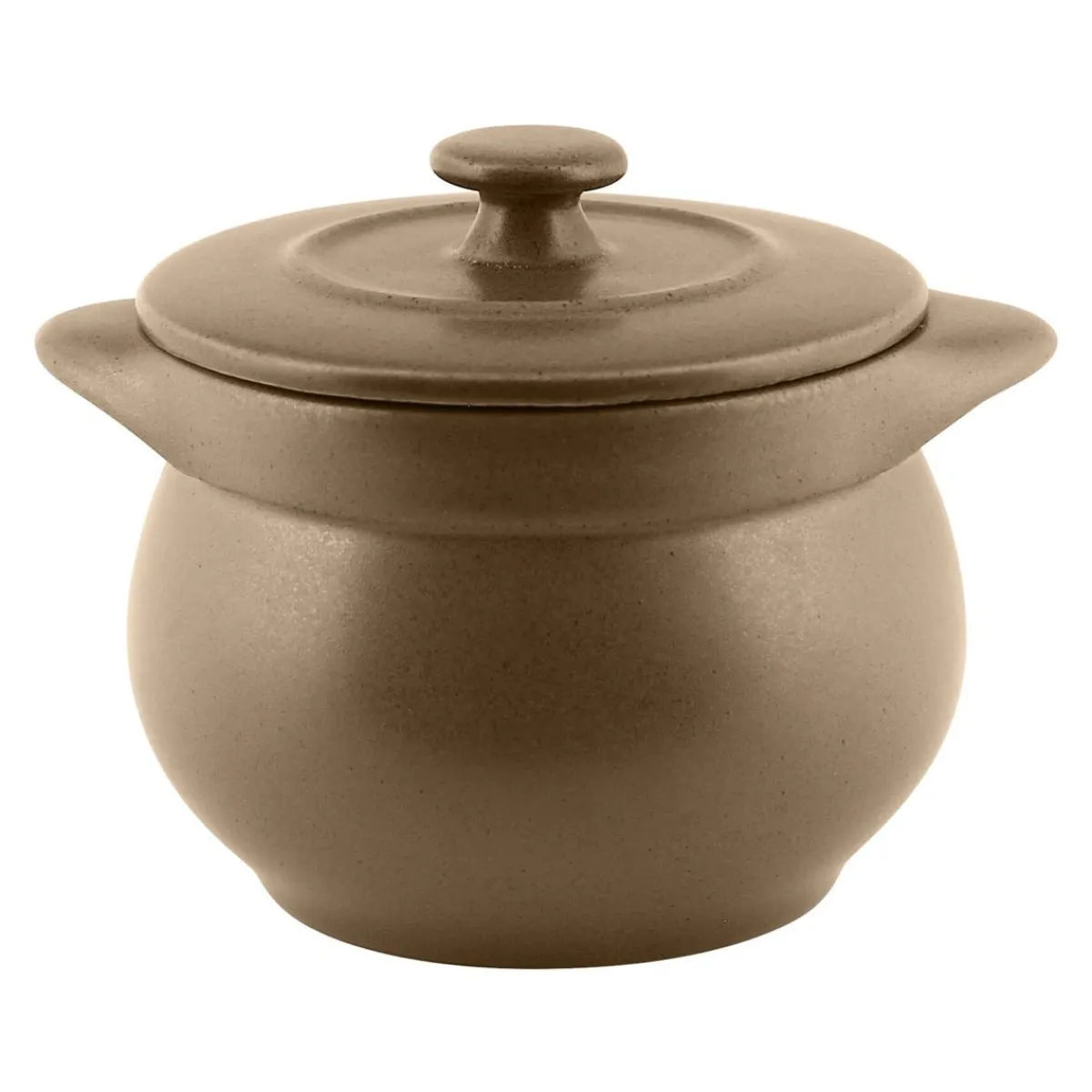 RAK Soupière avec couvercle marron porcelaine vitrifiée Ø 10,8 cm Genesis Sale
